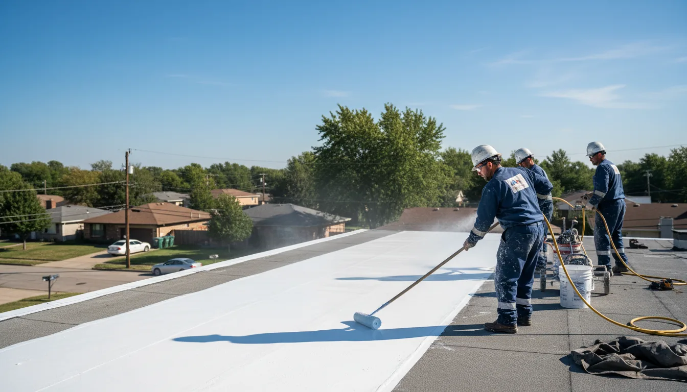 Commercial roof coating in Indian Lake Estates, FL near me